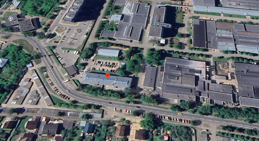The TRV-Engineering office on Ordzhonikidze Street in Korolevo / Screenshot from Google Maps.